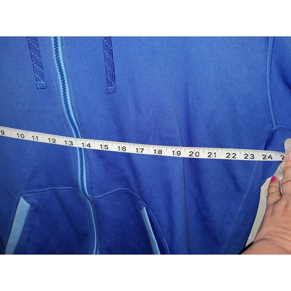 Nike Dri-FIT Full Zip Hoodie Jacket Men's 2XL Blue Athletic Training Sweatshirt